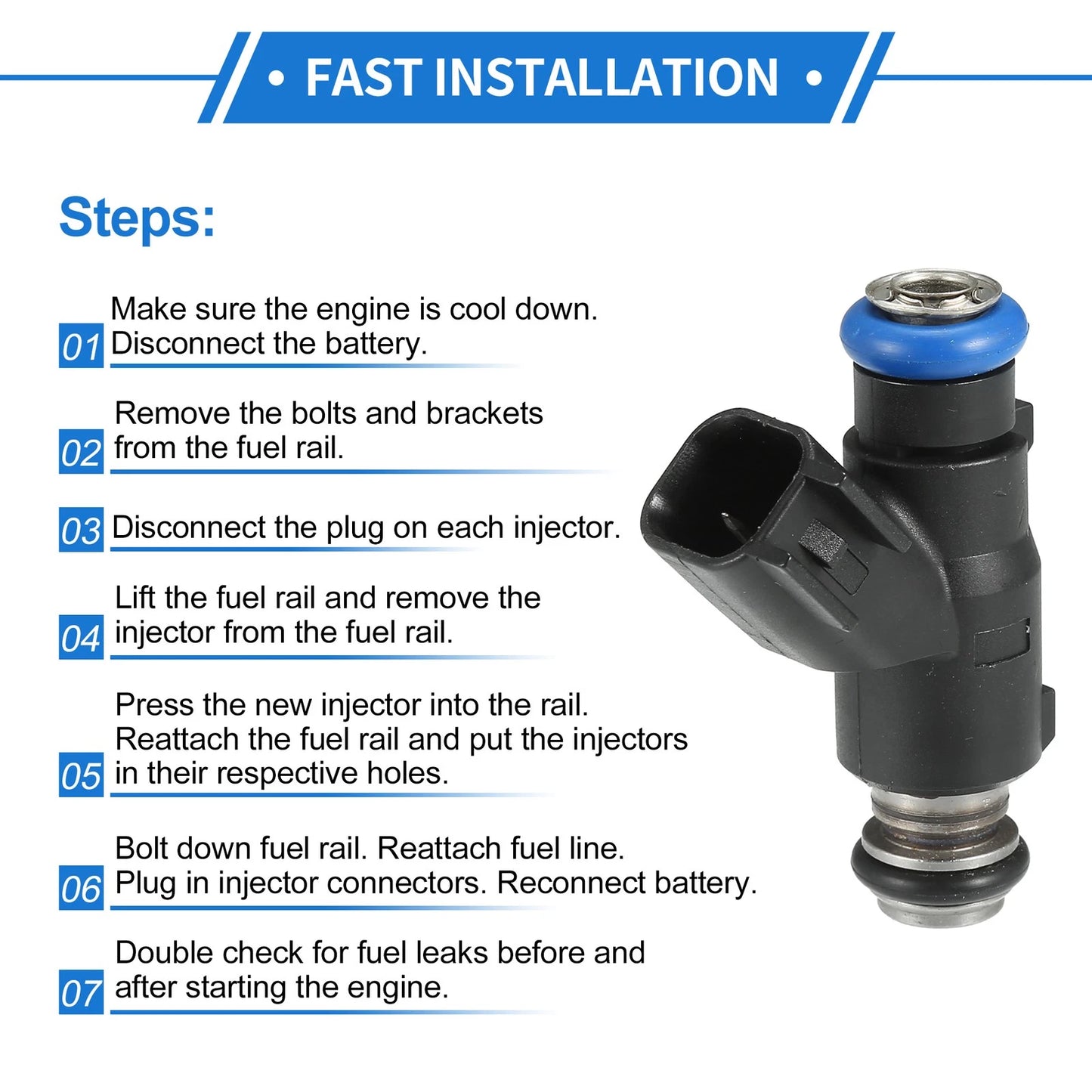 Fuel Injector 1.8L L4 for Mitsubishi Junjie (2000-2016)