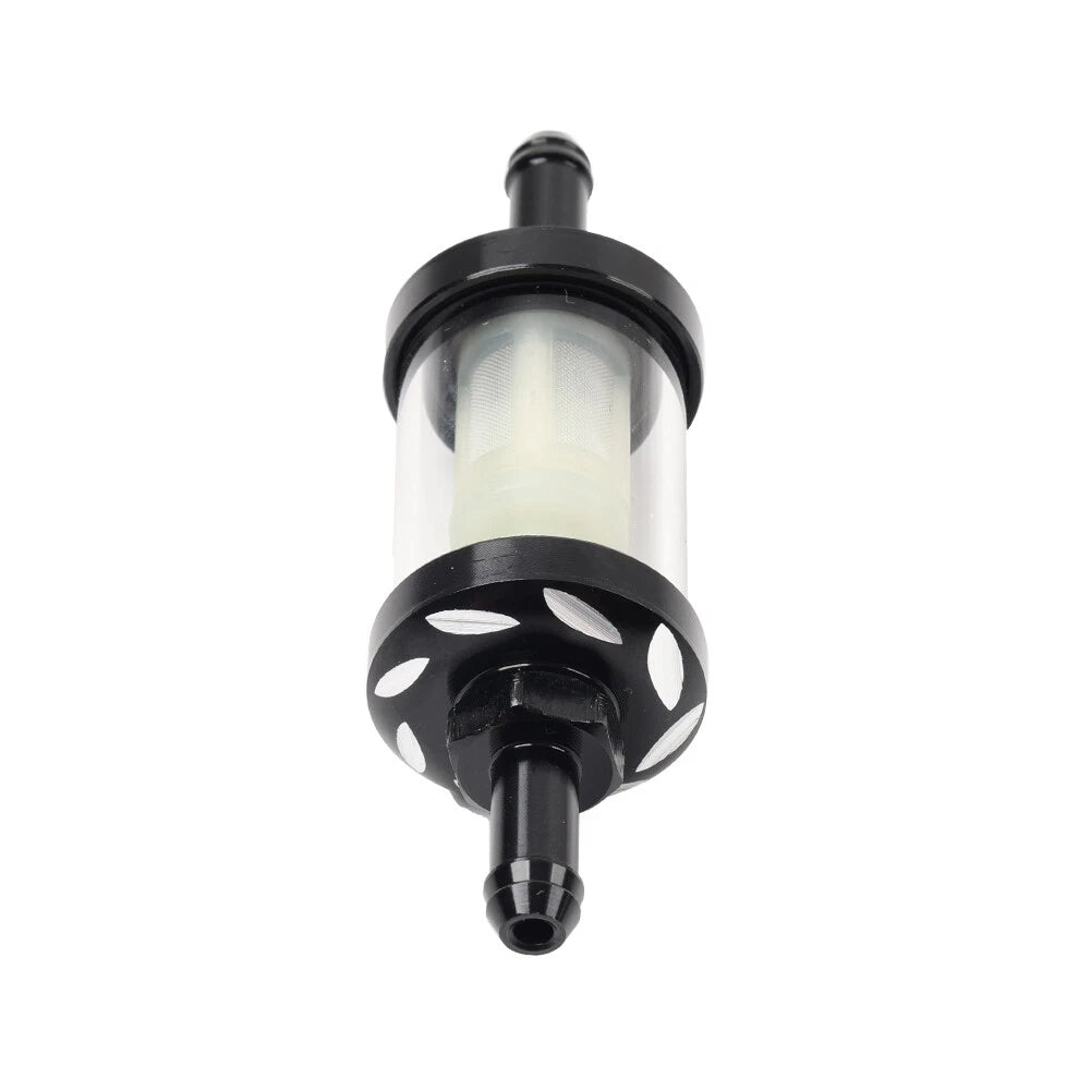 8MM 5/16 Inline Reusable Motorcycle Gas Fuel Filter for Universal Models