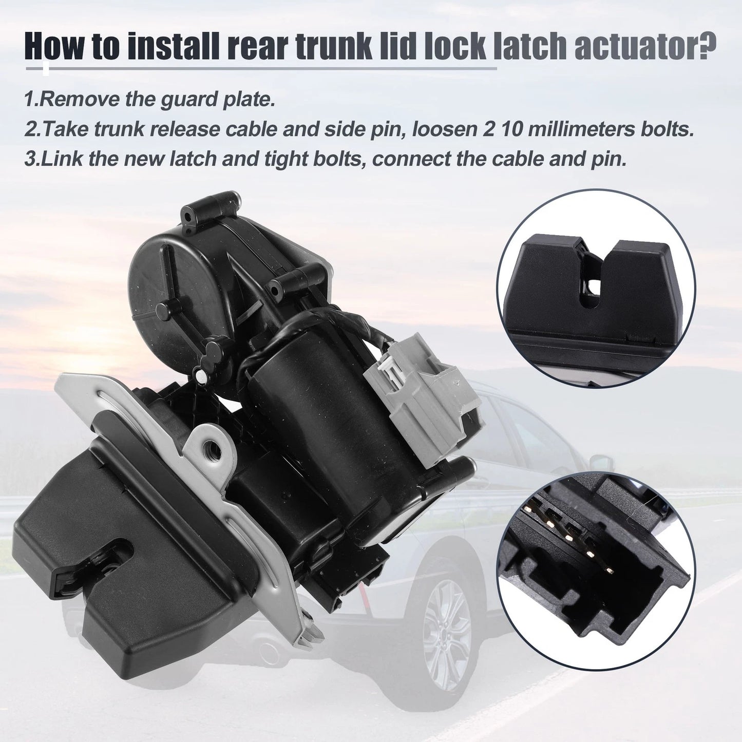 Rear Door Lock Actuator Motor for Ford Escape Explorer Edge (2015-2020)