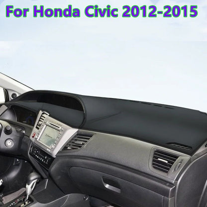 Leather Dashboard Cover Pad Mat for Honda Civic (2012–2015)