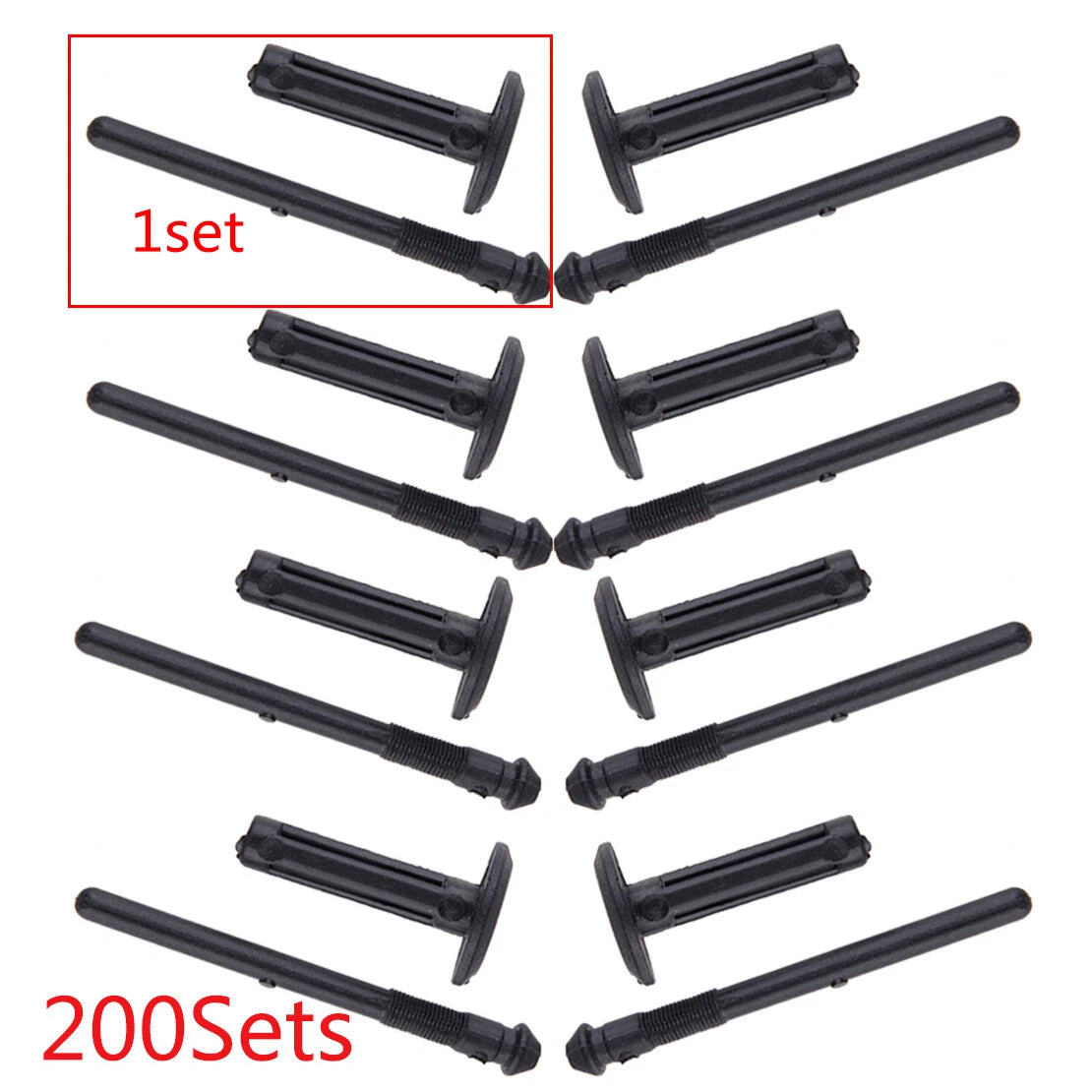 200 Pcs Car Nylon Blind Rivets for Jeep Chrysler Ford