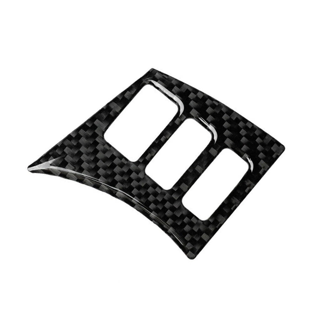 Carbon Fiber 4x Interior Steering Wheel Panel Cover for Nissan 350Z (2006-2009)