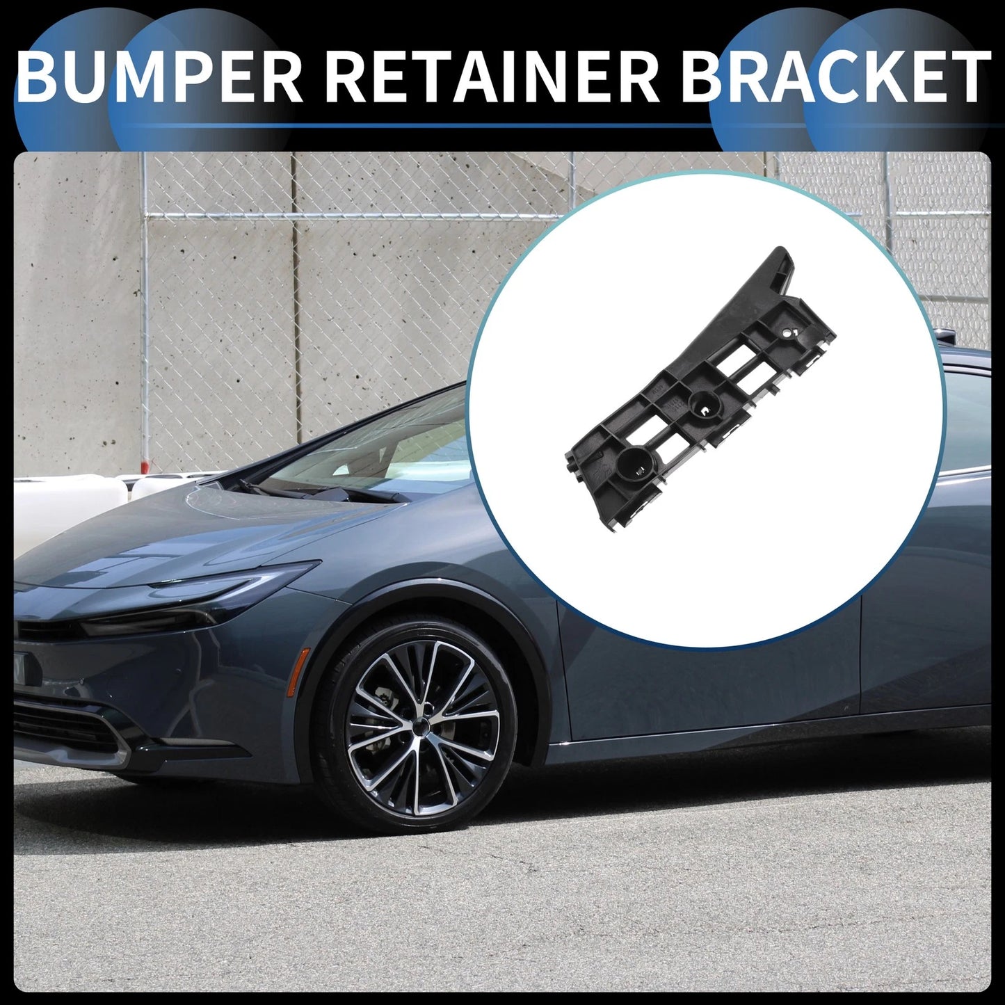 Left Front Bumper Retainer Bracket for Toyota Prius (2010-2015)