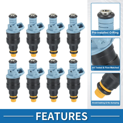 Fuel Injector 8 x No.0280150947 for Ford F-250 XL XLT (1991-1995) 7.5L