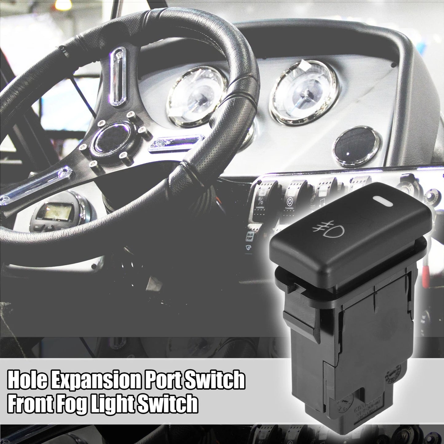 1pcs / Hole Expansion Port Switch Front Fog Light / for Toyota Alphard