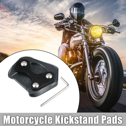 1 Set Kickstand Pad Aluminum Alloy Titanium Tone for HONDA CB200X