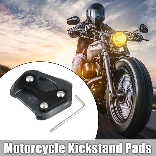 1 Set Kickstand Pad Aluminum Alloy Titanium Tone for HONDA CB200X