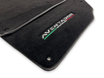Black Carpet Floor Mats for Lamborghini Aventador (2012-2022)