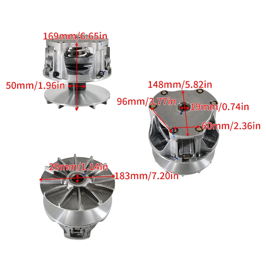Clutch Variator Pulley Set for Polaris Sportsman XP 550/850 (2009-2010)