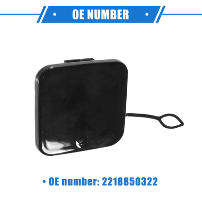 Front Bumper Tow Hook Cover for Mercedes-Benz S Class (2010-2013) Black