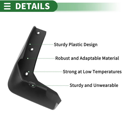 Mud Flaps Splash Guards 1 Set for Nissan Teana (2019-2022)