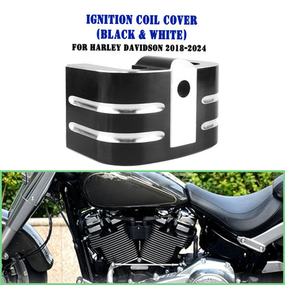 Ignition Coil Cover for Harley Davidson Softail 2018-2024 Black White