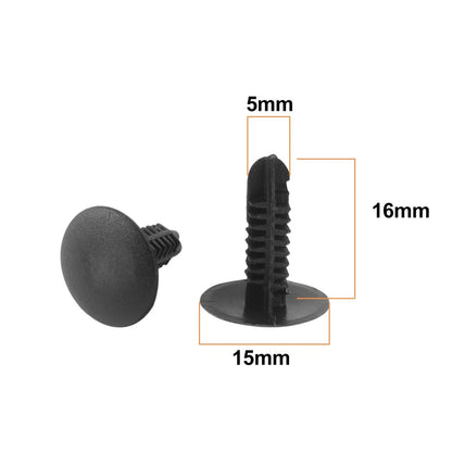 15 x 5mm Hole Plastic Rivets for Toyota Car Trim Boot Clips