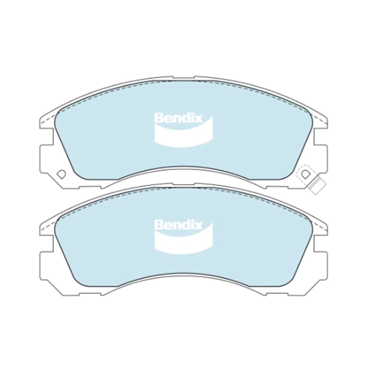 HD Front Disc Brake Pads Set for Mitsubishi Galant HH 4cyl 4G63 (1990-1992)