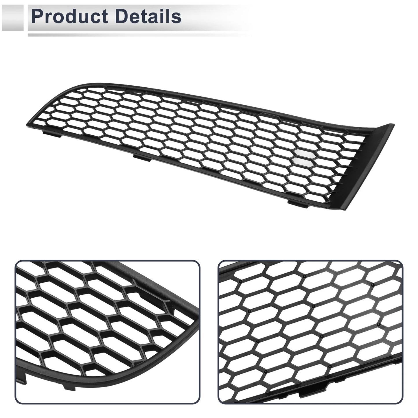 Left Front Fog Light Grill for BMW 740i (2011-2015) - 1 x Black Cover