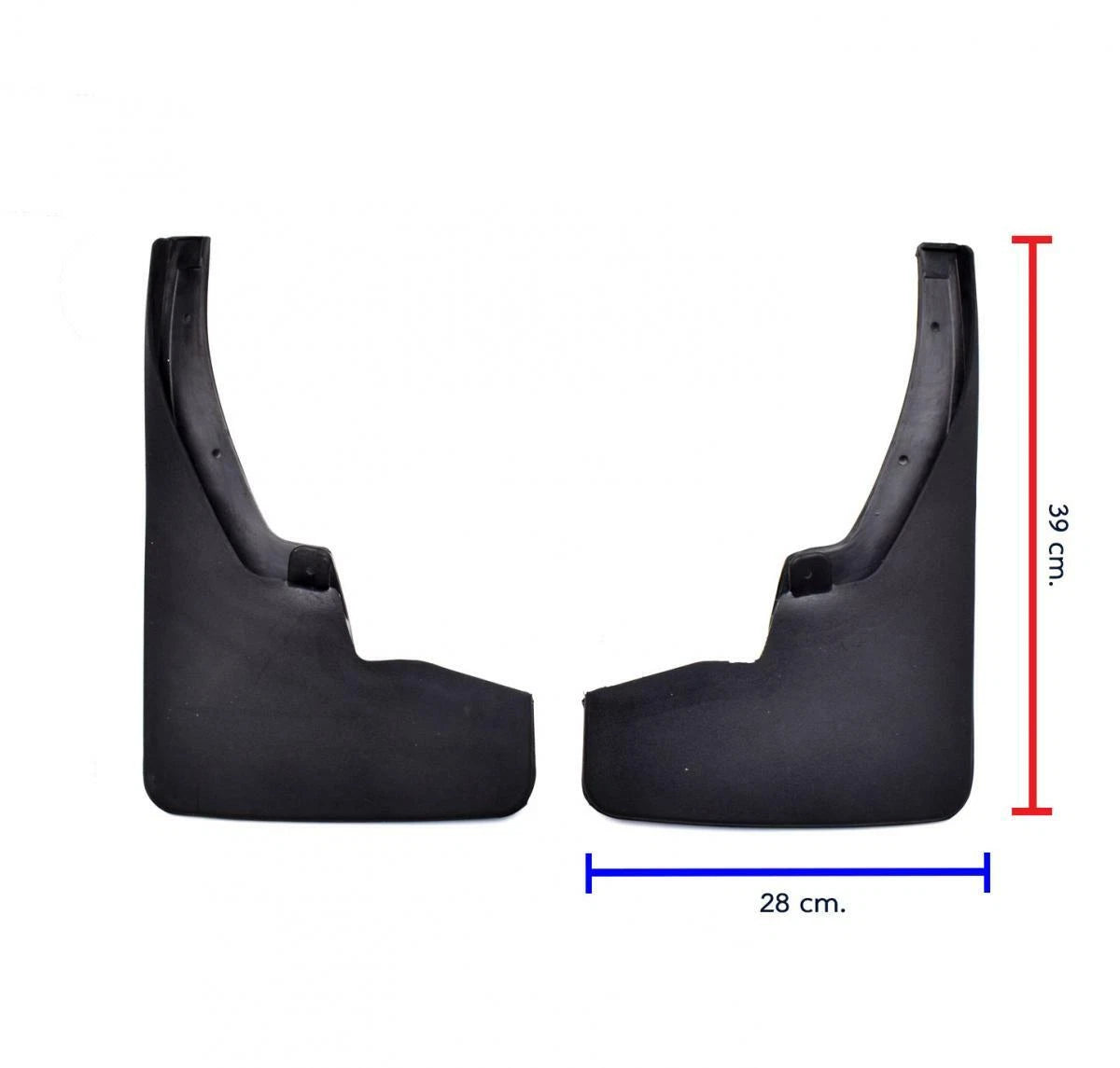 Splash Guard Mud Flap Rubber Set 4 F+R Fits Nissan Navara 2WD Pickup 2014-19