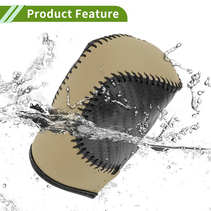 Black Carbon Fiber Gear Shift Knob Cover for Honda