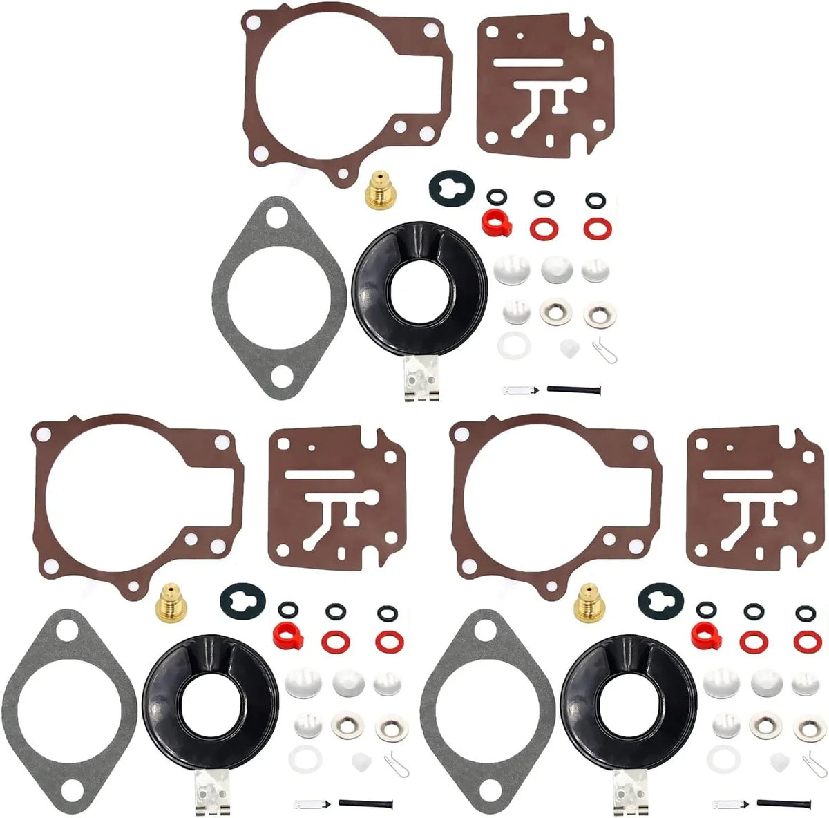 Carburetor Rebuild Kit w/ Float for Johnson Evinrude 50-60HP Models