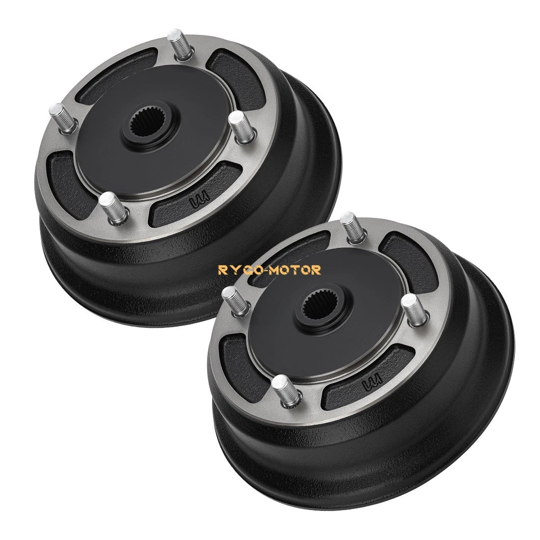 2 x Rear Brake Drum Hub for Kawasaki Mule 3010 (2001–2008)