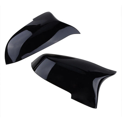 Gloss Black Side Mirror Cover Caps for 2014-2018 BMW 5 Series F10 F11 F18