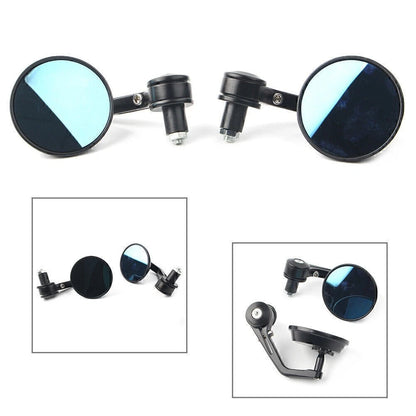 7/8" Handle Bar End Rearview Side Mirrors for Dirt Bike Bobber Cafe Motorcycle