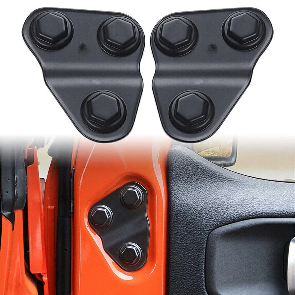 2 x Door Screw Protector Covers for Jeep Wrangler JL JLU JT (2018-2021)