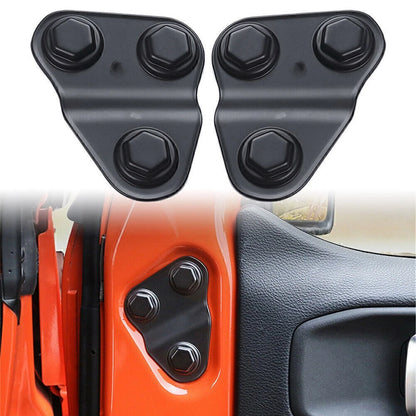 2 x Door Screw Protector Covers for Jeep Wrangler JL JLU JT (2018-2021)