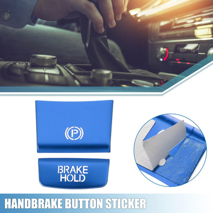 2 x Handbrake Button Stickers with Adhesive Covers for Honda HR-V (2016-2020)