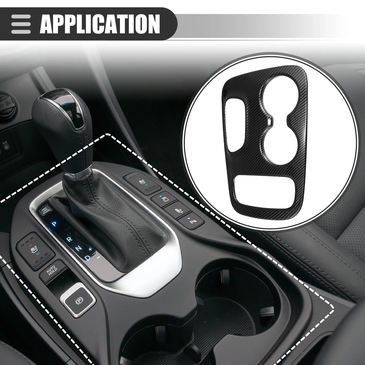 Carbon Fiber Gear Shift Panel Trim for Dodge Durango (2018-2020)