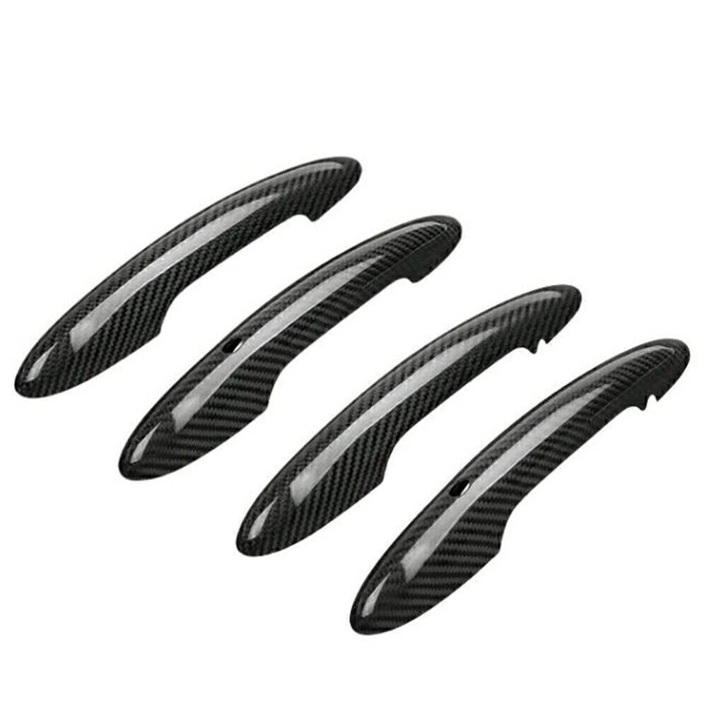 Door Handle Covers for 2014-2020 MINI Cooper F55 F60 Black Carbon Fiber