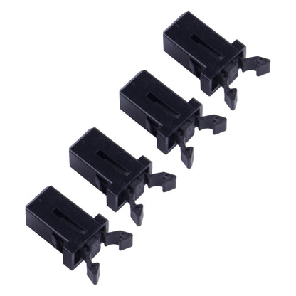 4x Black Car Sunglasses Holder Overhead Console Trash Storage Box