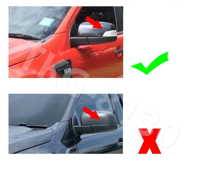 Black Side Mirror Cover Trim for Ford Ranger Px(2012-2019)