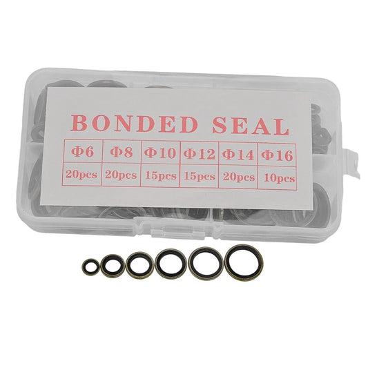 100 x Car Bonded Seal Oil Drain Plug Gasket Washers M6-M16