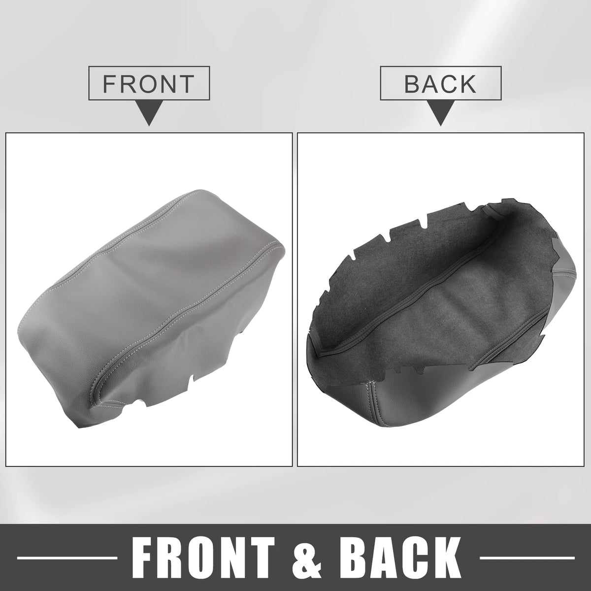 Center Console Seat Armrest Cover for Jeep Grand Cherokee Gray (2011-2020)