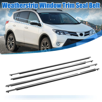 4pcs Weatherstrip Window Trim Seal for Toyota Rav4 (2013-2018)