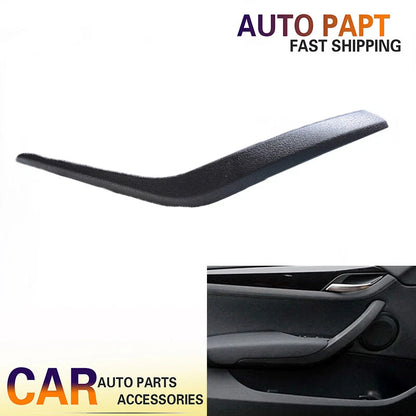 Black Left Side Inner Door Panel Handle Pull Trim Cover for BMW X1 E84 (2010-2016)