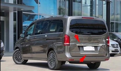 Chrome Rear Tail Boot Lid Cover Trim for Mercedes Benz V-Class (2014-2020)