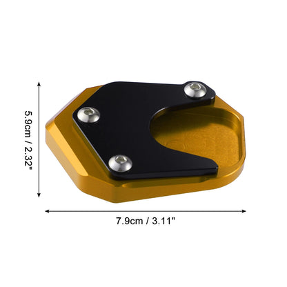 1 Set Aluminum Kickstand Plate Pad Gold for Honda