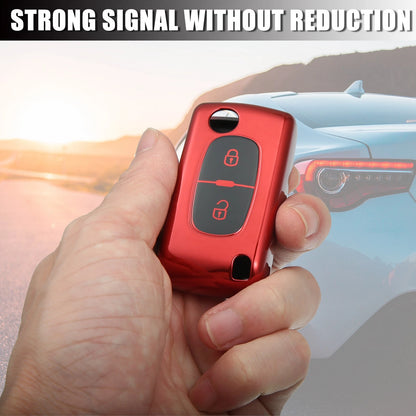 Silicone Smart Key Fob Case Cover for Peugeot