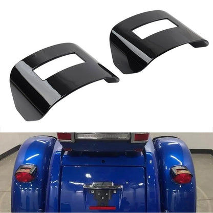 Black Tail Light Visor Covers for Harley Tri Glide FLHTCUTG, Street Glide FLHXXX