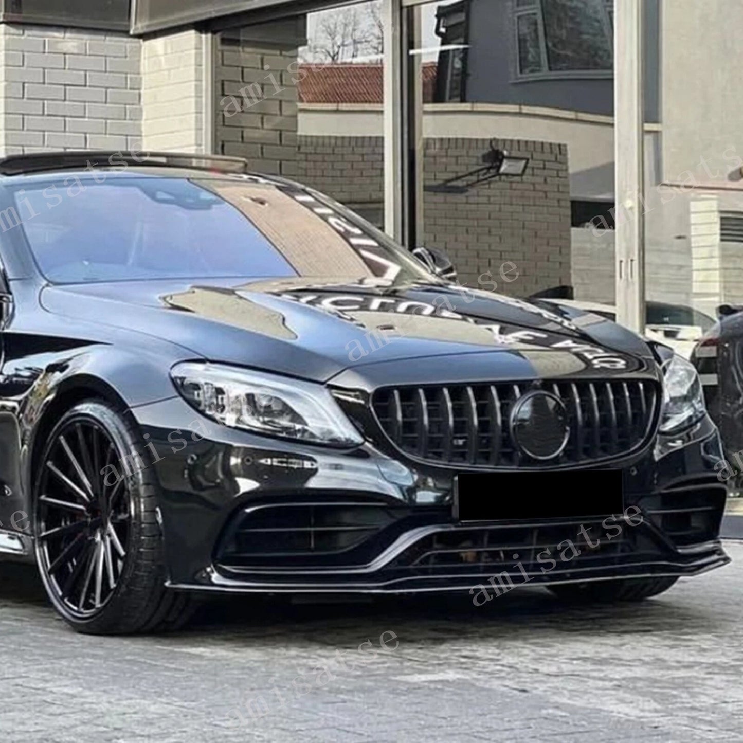 Front Spoiler Lip Splitter Kit for Benz C Class W205 C63 AMG (2015-2022)