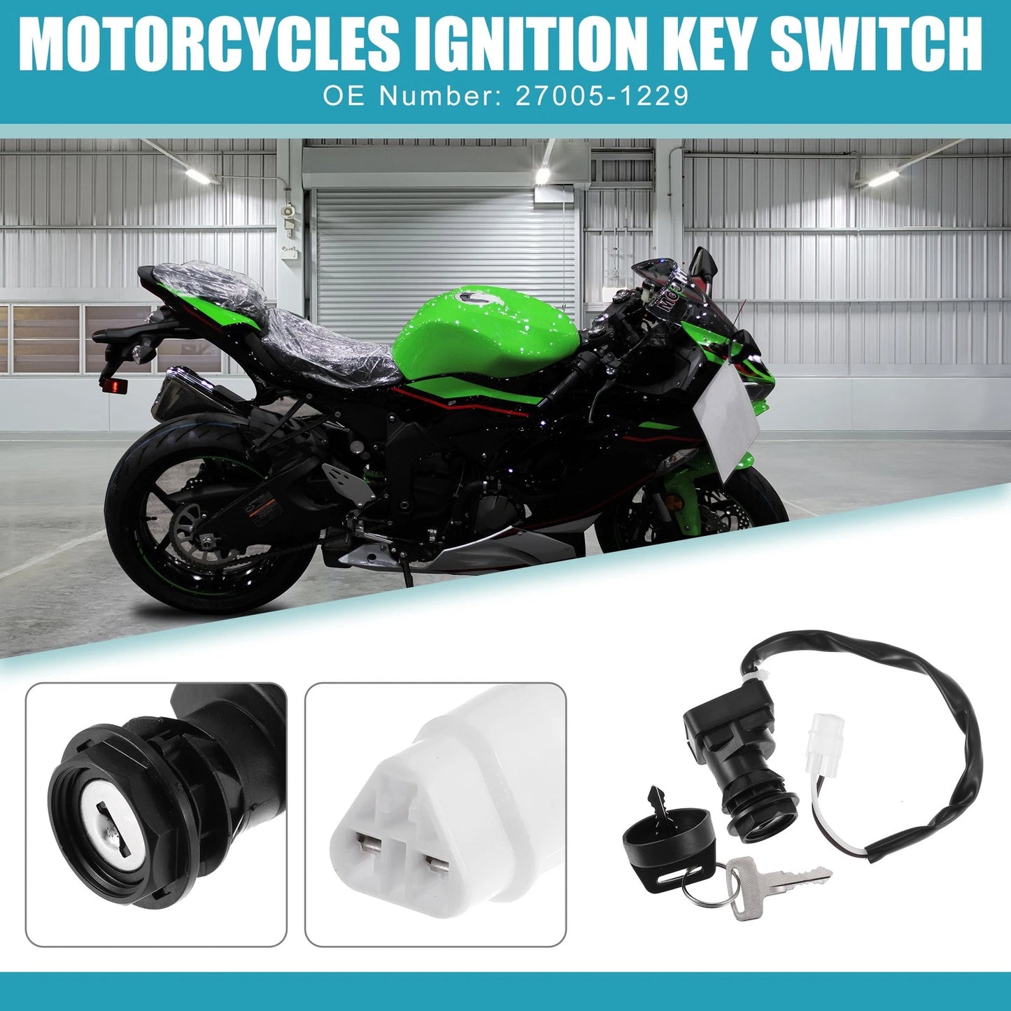 Ignition Key Switch Set for Kawasaki Prairie 400 (1999–2002)