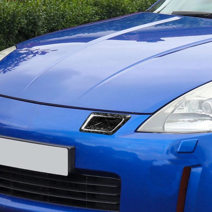 Forging Carbon Fiber Front Bumper Air Vent Cover Trim For Nissan 350Z 2006-09