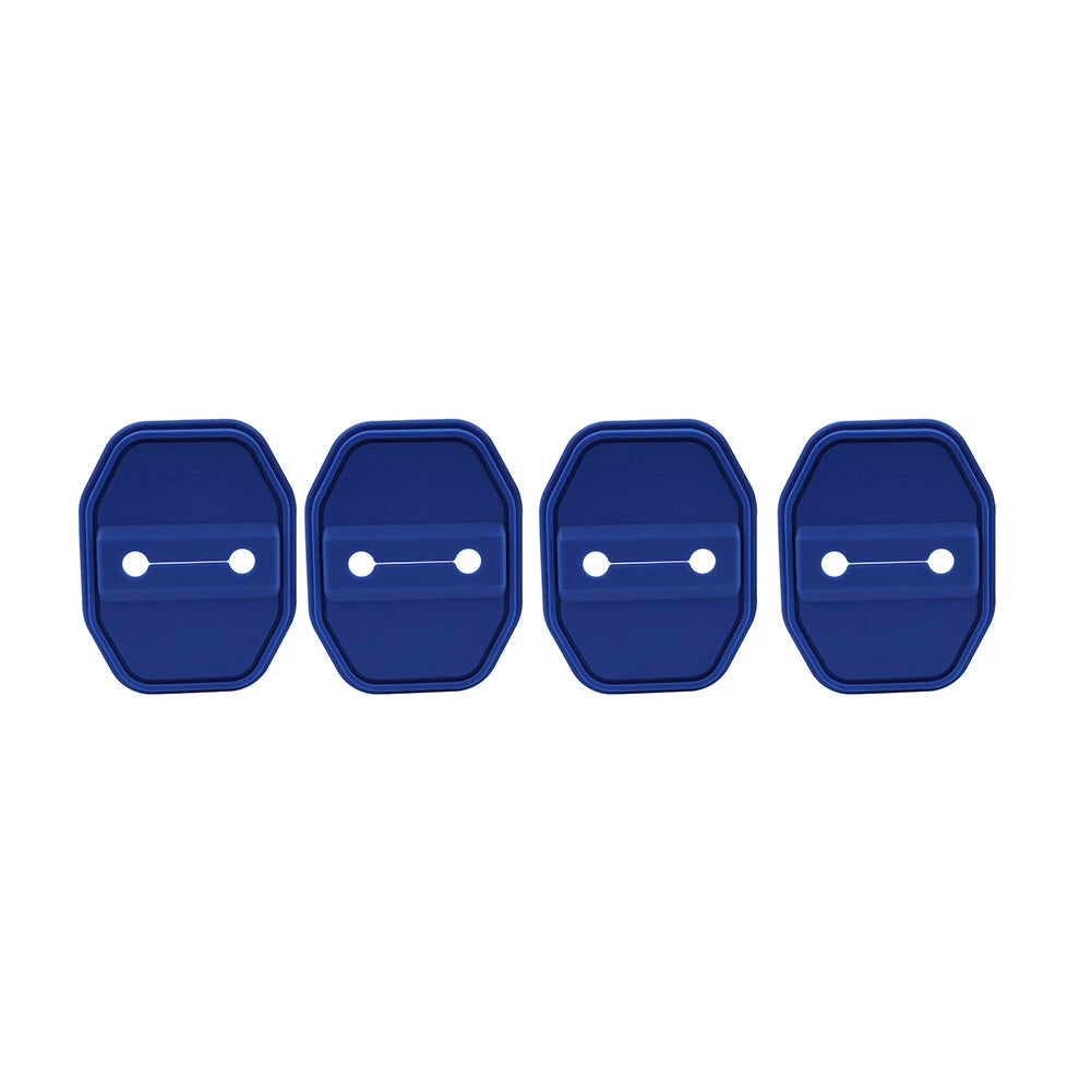Blue Door Lock Protective Covers for BMW F40, G20, Benz C-Class, Maserati