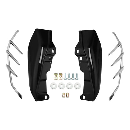 Chrome/Black Mid-Frame Air Deflector Trim for Harley Touring Trike (2009-2023)