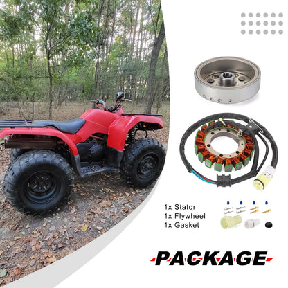Stator + Flywheel Rotor + Gasket for Yamaha Bruin/Wolverine/Grizzly 350