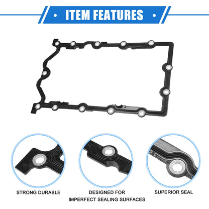 Oil Pan Gasket for Mini Cooper 1.6L 2004-2008 Rubber Black