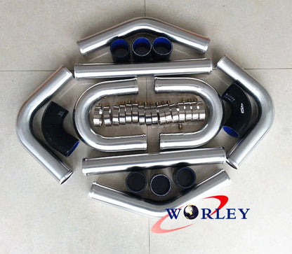 2.5" Aluminum Universal Intercooler Turbo Piping Kit for Car