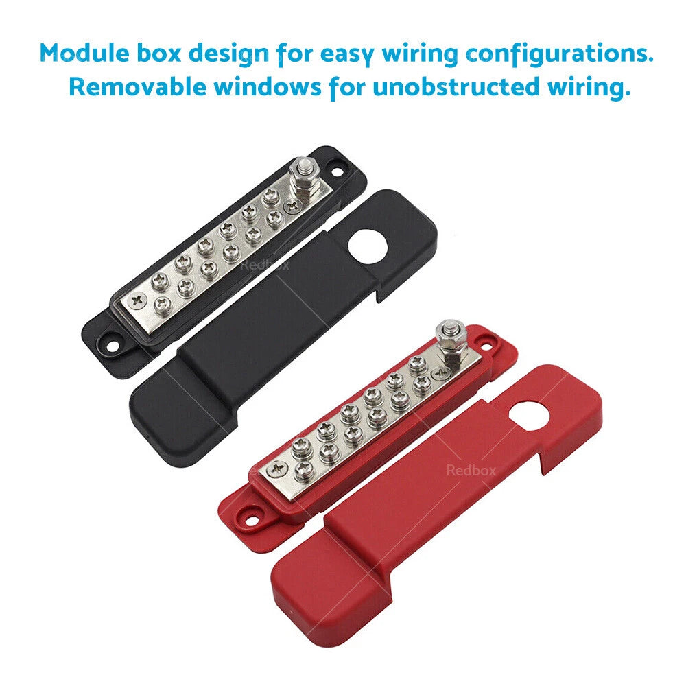 12 Way Bus Bar Power Distribution Terminal Block for Auto Marine