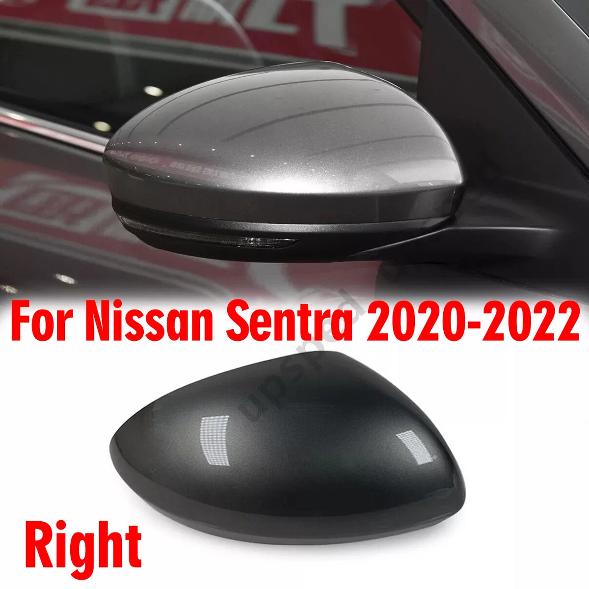 Right Passenger Side Rearview Mirror Cap Cover for Nissan Sentra (2020–2022)